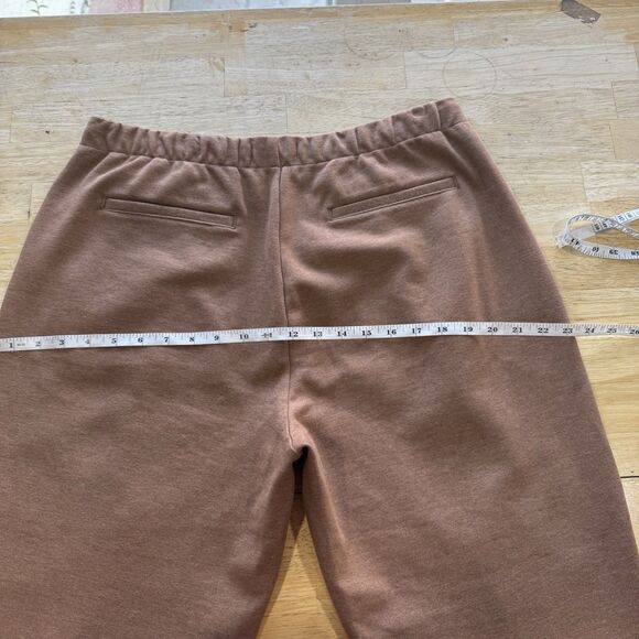 Everlane The Dream Knit Pant Sz XL Golden Brown Pocket Tapered Ankle Length EUC - Picture 10 of 16